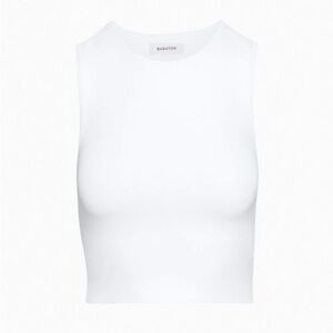 EUC Aritzia Babaton contour cropped muscle tank white medium